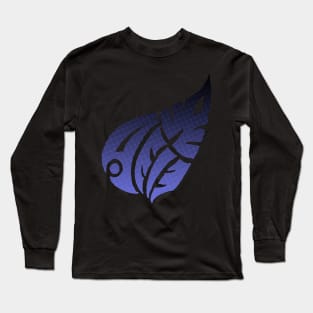 Tribal: Blue Leaf Long Sleeve T-Shirt